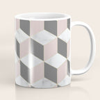 Blush Marble Cube Coffee Mug Gallery Image 1
