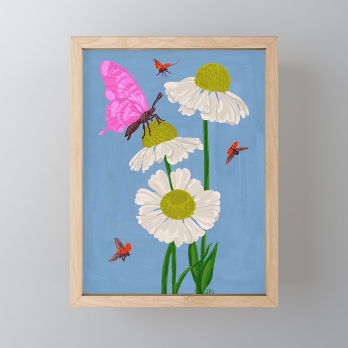 Summer in Boom Gouache Painting Mini Art Print Gallery Image 1