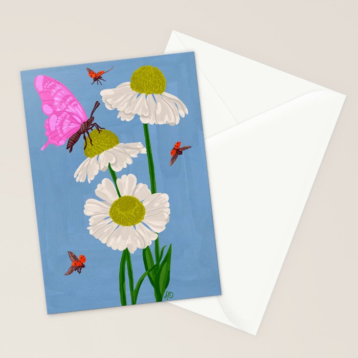 Summer in Boom Gouache Painting Stationery Card Gallery Image 2
