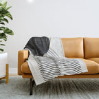 Black Sun by the ocean Throw Blanket Gallery Image 1