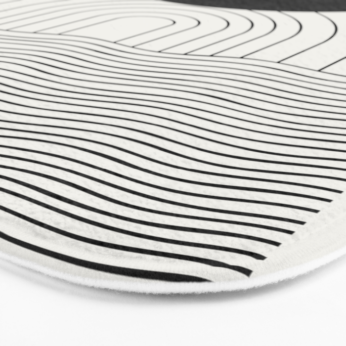 Black Sun by the ocean Bath Mat Gallery Image 3