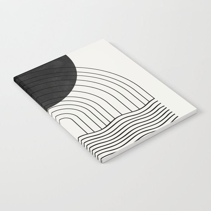 Black Sun by the ocean Notebook Gallery Image 1