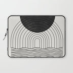 Black Sun by the ocean Laptop Sleeve Gallery Image 1