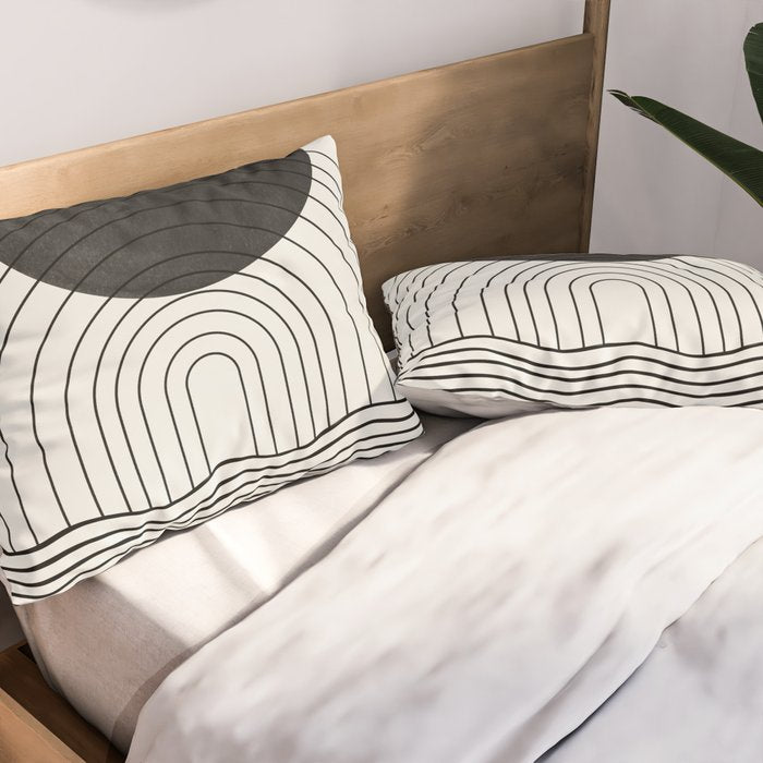 Black Sun by the ocean Pillow Sham Gallery Image 2