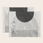 Black Sun by the ocean Placemat Gallery Image 1