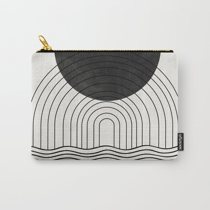 Black Sun by the ocean Carry All Pouch Gallery Image 1