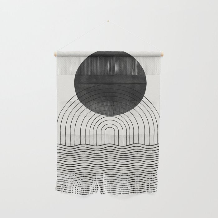 Black Sun by the ocean Wall Hanging Gallery Image 1