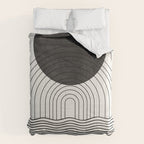 Black Sun by the ocean Comforter Gallery Image 6
