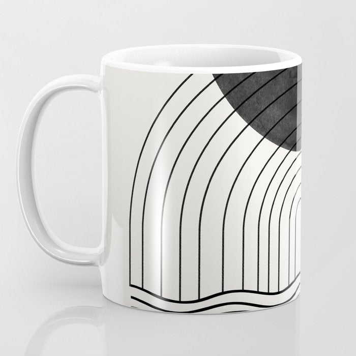 Black Sun by the ocean Coffee Mug Gallery Image 3