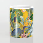 Vintage & Shabby Chic - Sunny Tropical Garden Blue Heron Coffee Mug Gallery Image 4