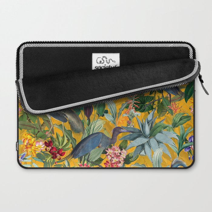 Vintage & Shabby Chic - Sunny Tropical Garden Blue Heron Laptop Sleeve Gallery Image 2