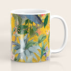Vintage & Shabby Chic - Sunny Tropical Garden Blue Heron Coffee Mug Gallery Image 1