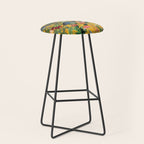 Vintage & Shabby Chic - Sunny Tropical Garden Blue Heron Stool Gallery Image 1