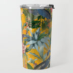 Vintage & Shabby Chic - Sunny Tropical Garden Blue Heron Travel Mug Gallery Image 2