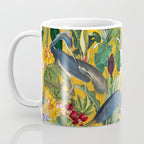 Vintage & Shabby Chic - Sunny Tropical Garden Blue Heron Coffee Mug Gallery Image 3
