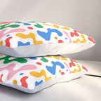 Abstract colorful organic liquid shape pattern Pillow Sham Gallery Image 3