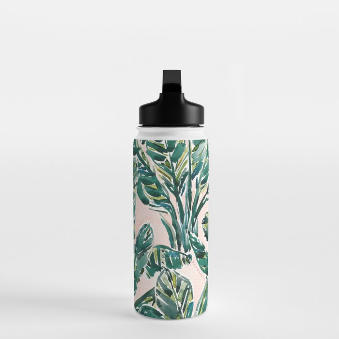 BIG FEELINGS Banana Leaf Tropical Water Bottle Gallery Image 3