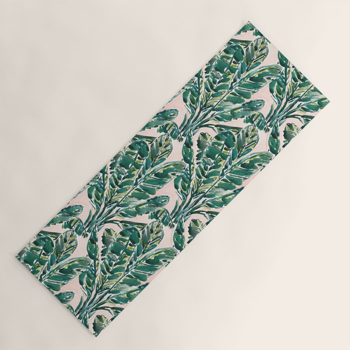 BIG FEELINGS Banana Leaf Tropical Yoga Mat Gallery Image 1