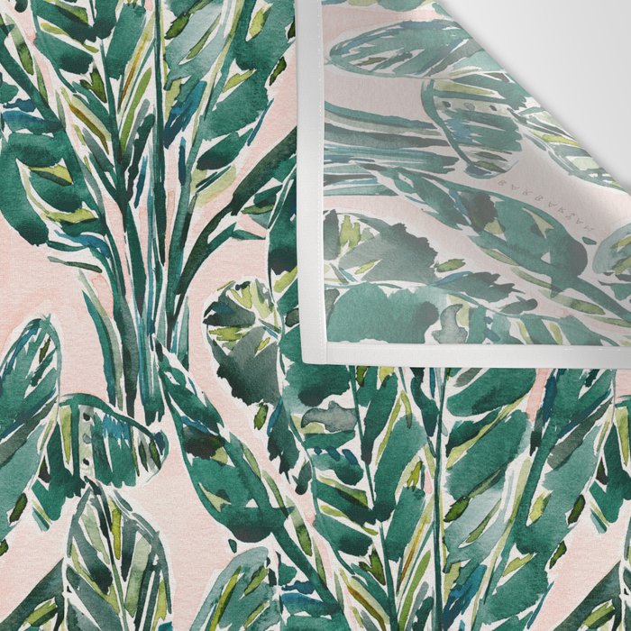 BIG FEELINGS Banana Leaf Tropical Wall Tapestry Gallery Image 3