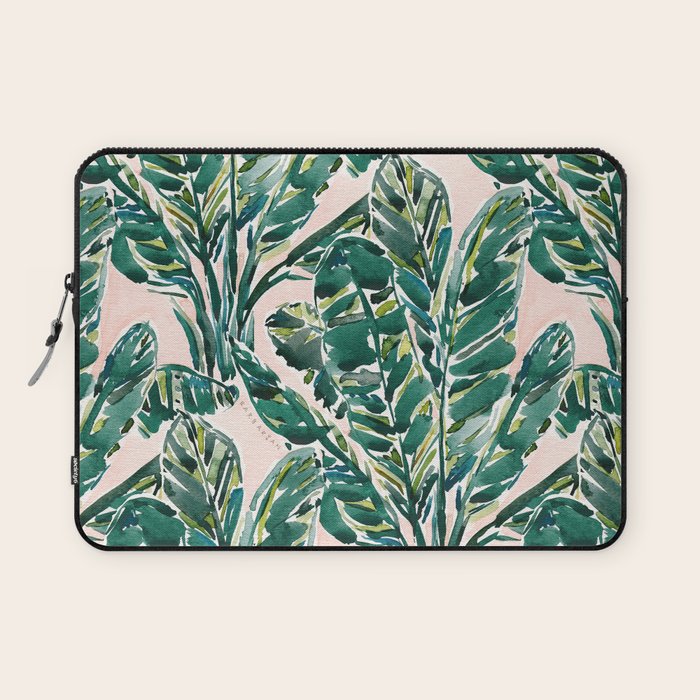 BIG FEELINGS Banana Leaf Tropical Laptop Sleeve Gallery Image 1