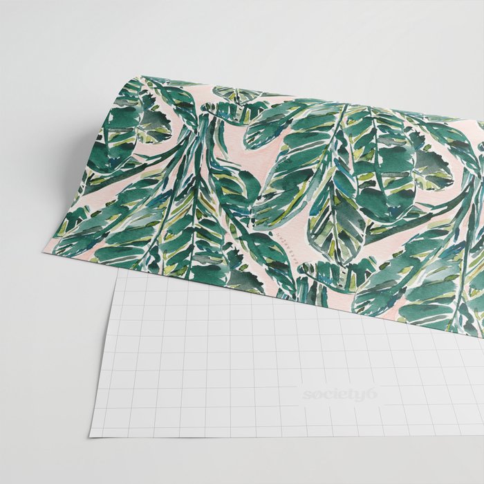BIG FEELINGS Banana Leaf Tropical Wrapping Paper Gallery Image 2