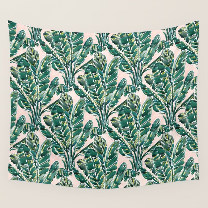 BIG FEELINGS Banana Leaf Tropical Wall Tapestry Gallery Image 4
