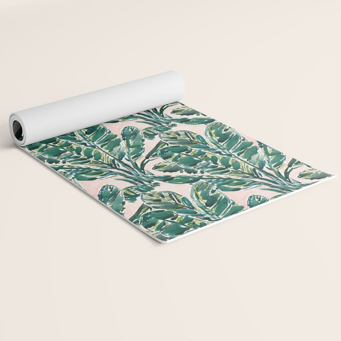 BIG FEELINGS Banana Leaf Tropical Yoga Mat Gallery Image 2
