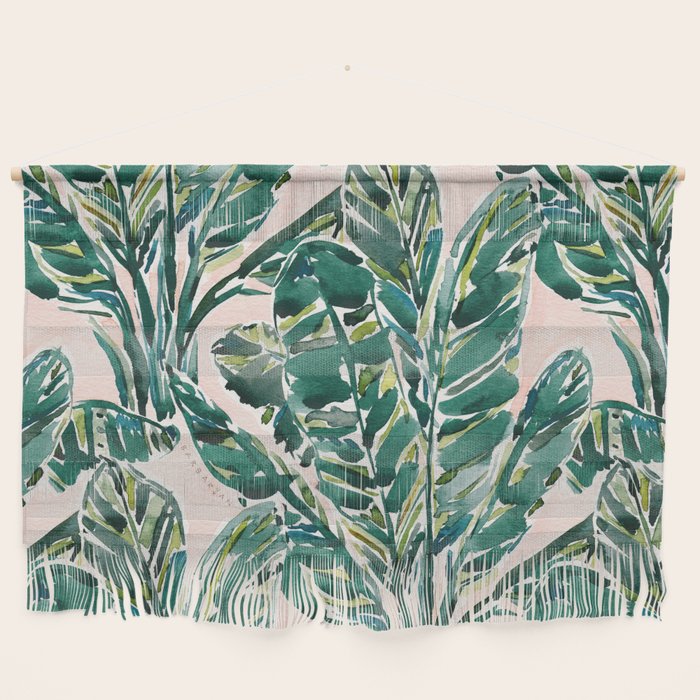 BIG FEELINGS Banana Leaf Tropical Wall Hanging Gallery Image 1
