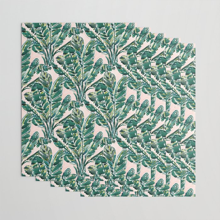 BIG FEELINGS Banana Leaf Tropical Wrapping Paper Gallery Image 3