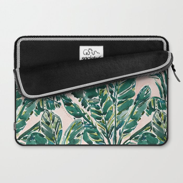 BIG FEELINGS Banana Leaf Tropical Laptop Sleeve Gallery Image 2
