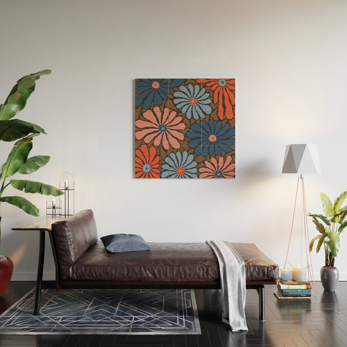 Lazy Florals #4 Wood Wall Art Gallery Image 2