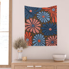 Lazy Florals #4 Wall Tapestry Gallery Image 2