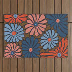 Lazy Florals #4 Outdoor Rug Gallery Image 1