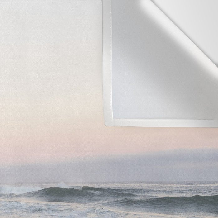 Blush pink sunrise at Praia da Adraga in Portugal  Summer nature and travel photography Wall Tapestry Gallery Image 3