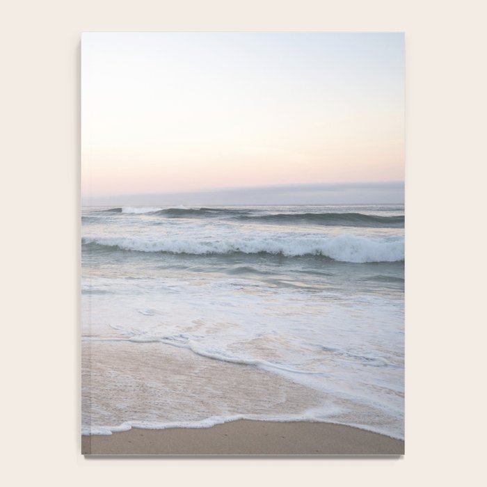 Blush pink sunrise at Praia da Adraga in Portugal  Summer nature and travel photography Notebook Gallery Image 4