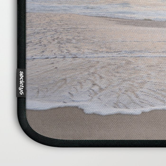 Blush pink sunrise at Praia da Adraga in Portugal  Summer nature and travel photography Laptop Sleeve Gallery Image 3
