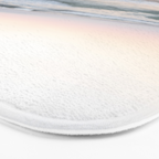 Blush pink sunrise at Praia da Adraga in Portugal  Summer nature and travel photography Bath Mat Gallery Image 3