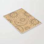 Tan Magic Celestial Sun Moon Stars Notebook Gallery Image 3
