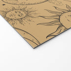 Tan Magic Celestial Sun Moon Stars Welcome Mat Gallery Image 2