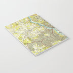 Vintage Map of Asheville North Carolina (1943) Notebook Gallery Image 3