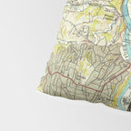 Vintage Map of Asheville North Carolina (1943) Pillow Sham Gallery Image 4