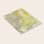 Vintage Map of Asheville North Carolina (1943) Notebook Gallery Image 2