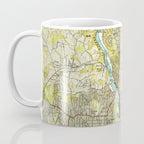 Vintage Map of Asheville North Carolina (1943) Coffee Mug Gallery Image 3