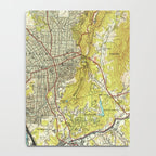 Vintage Map of Asheville North Carolina (1943) Notebook Gallery Image 4