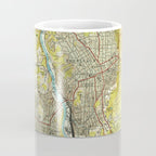 Vintage Map of Asheville North Carolina (1943) Coffee Mug Gallery Image 4
