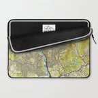 Vintage Map of Asheville North Carolina (1943) Laptop Sleeve Gallery Image 2