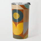 mid century modern spring abstract collection 3 Travel Mug Gallery Image 2