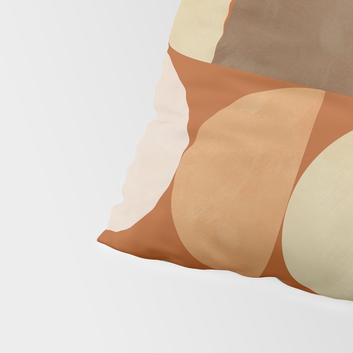 mid century modern spring abstract collection 3 Pillow Sham Gallery Image 4