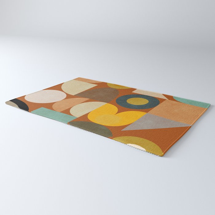 mid century modern spring abstract collection 3 Rug Gallery Image 3