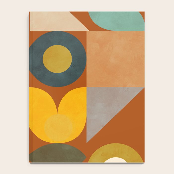 mid century modern spring abstract collection 3 Notebook Gallery Image 4
